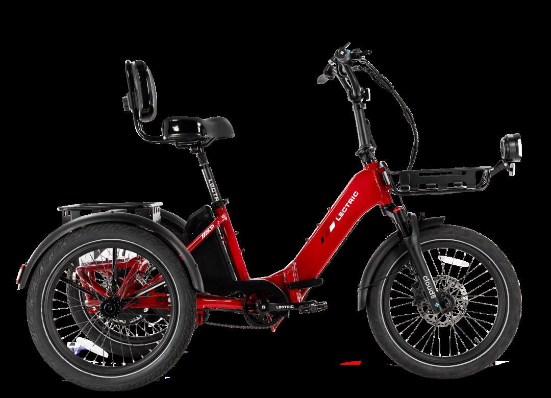 Lectric XP Trike 2 750 Phoenix Red long-range electric tricycle